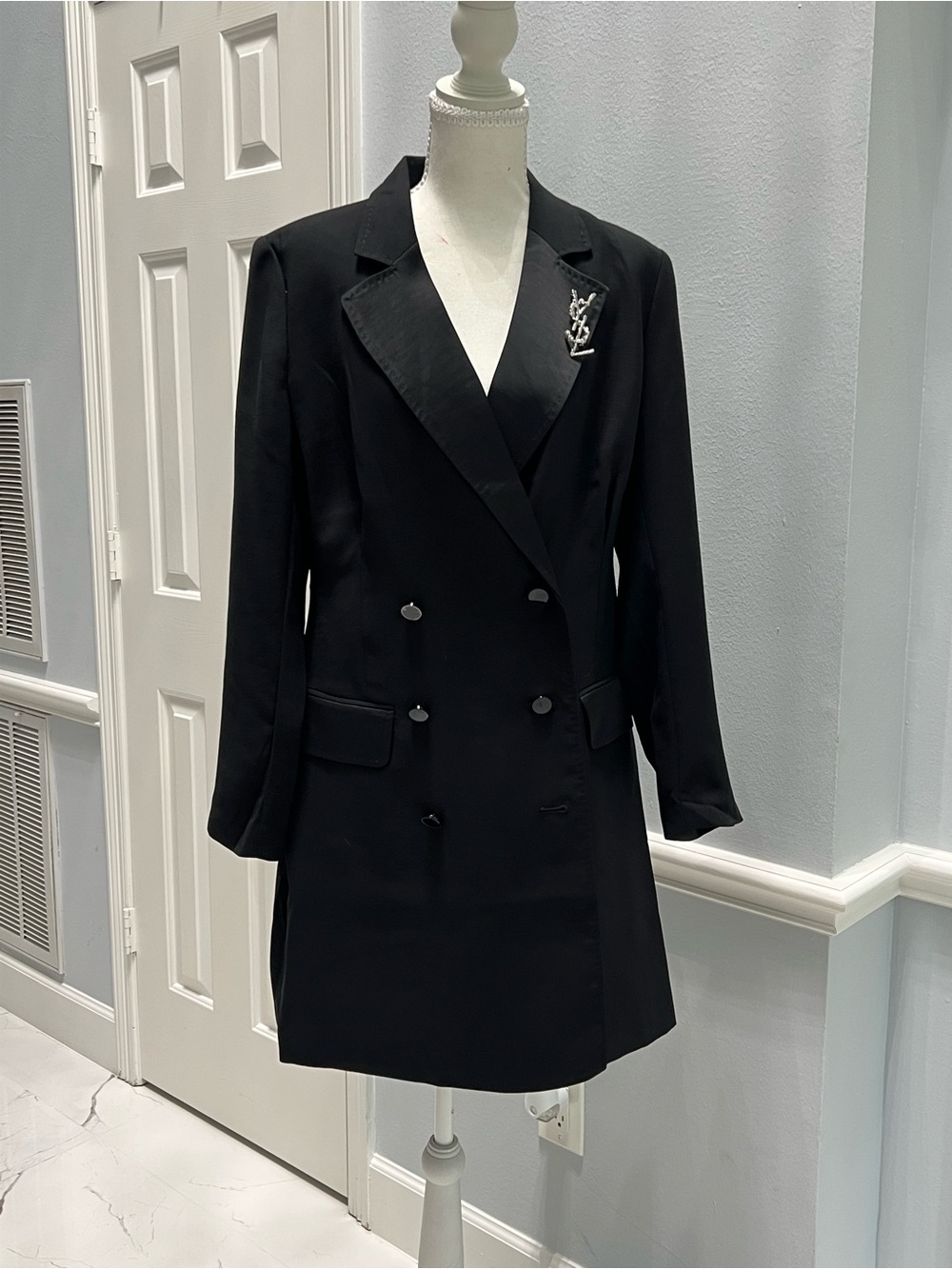 LOFT Black Double-Breasted Blazer Dress – NWT – Size 10